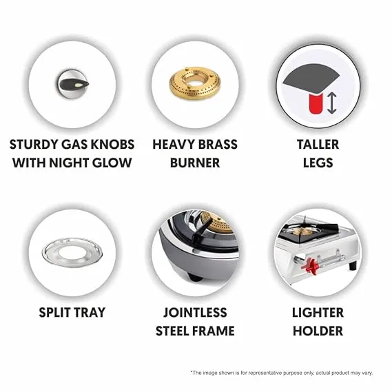 Preethi Shine SSSGS008 4Burners Gas Stove