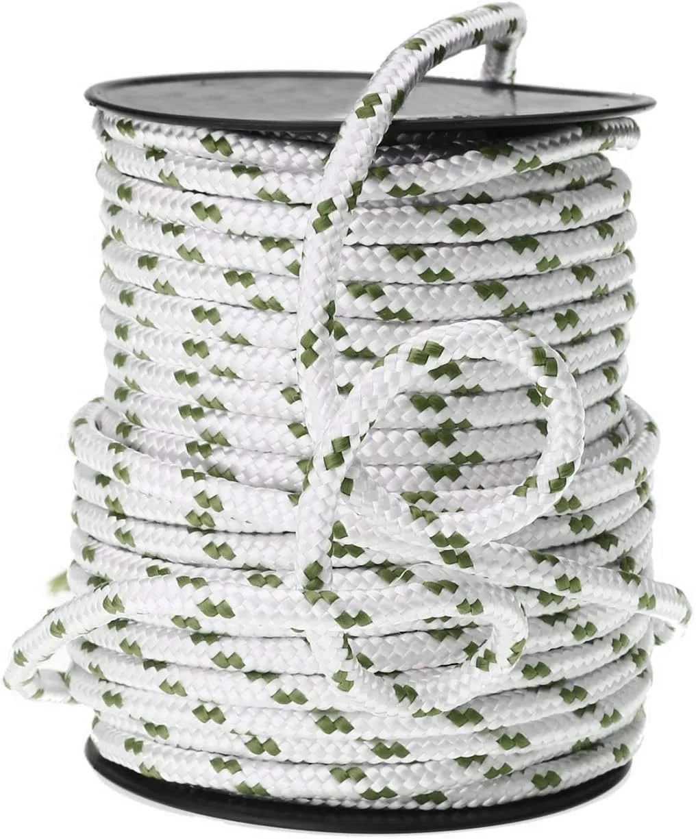 Premium Quality Double Braided Polyester Rope 12 MM (1/2" 60 ft) - Multi Size - Heavy-Duty Extra Strength - Multi-Purpose Rope, Sailing, Crafting, Camping Rope, Nylon Rope- Made in Turkey