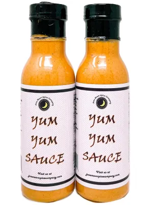 Premium | YUM YUM Sauce Double Pack | Low Cholesterol | Crafted in Small Batches with Farm Fresh Herbs for Premium Flavor and Zest | 2 Count