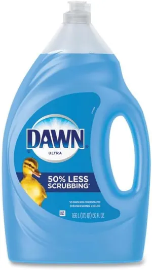 Procter & Gamble 00054 Ultra Liquid Dish Detergent, Dawn Original, 56 Oz Squeeze Bottle, 2/carton