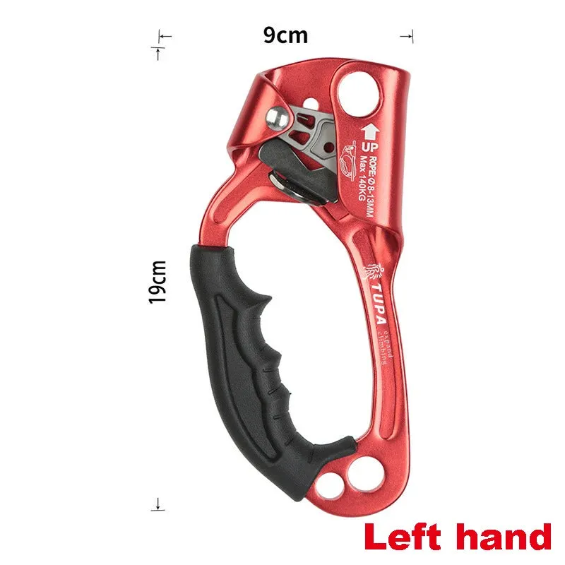 Professional Hand Ascender Device for Rock Climbing - Left/Right Hand Mountaineer Handle Ascender