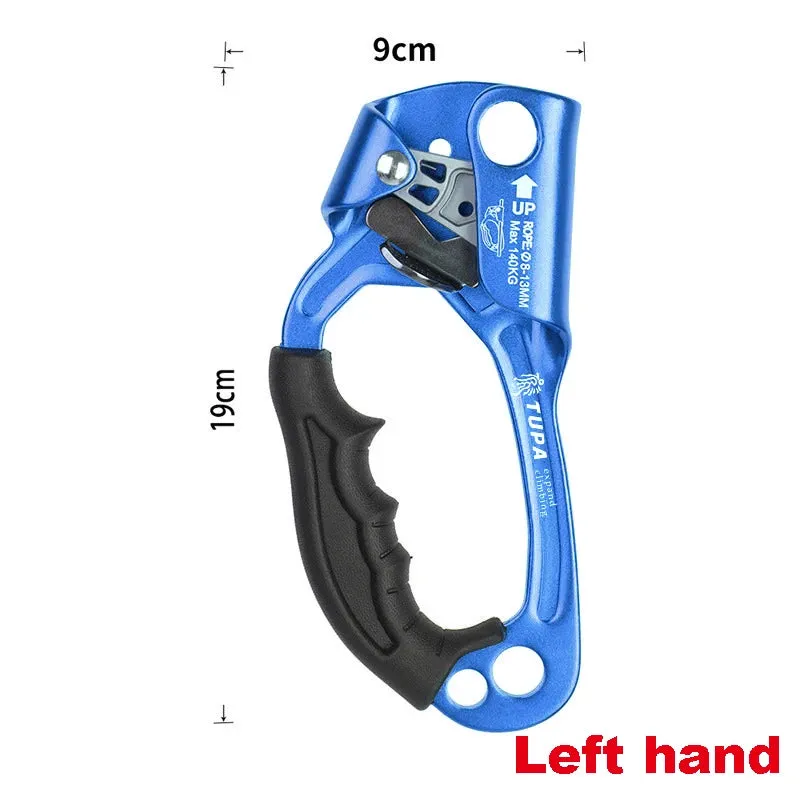 Professional Hand Ascender Device for Rock Climbing - Left/Right Hand Mountaineer Handle Ascender