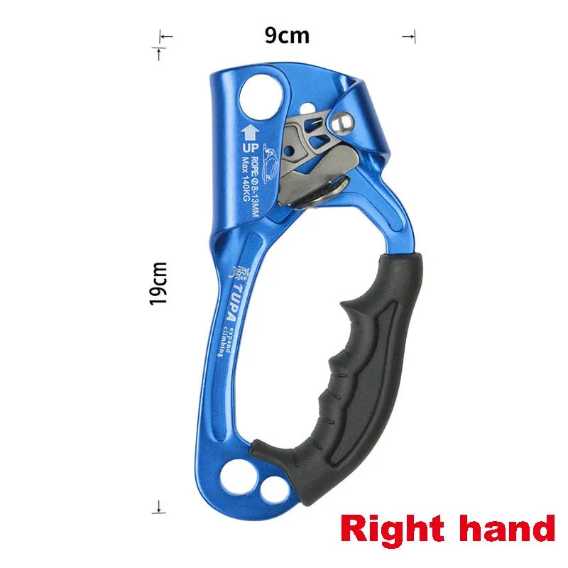 Professional Hand Ascender Device for Rock Climbing - Left/Right Hand Mountaineer Handle Ascender