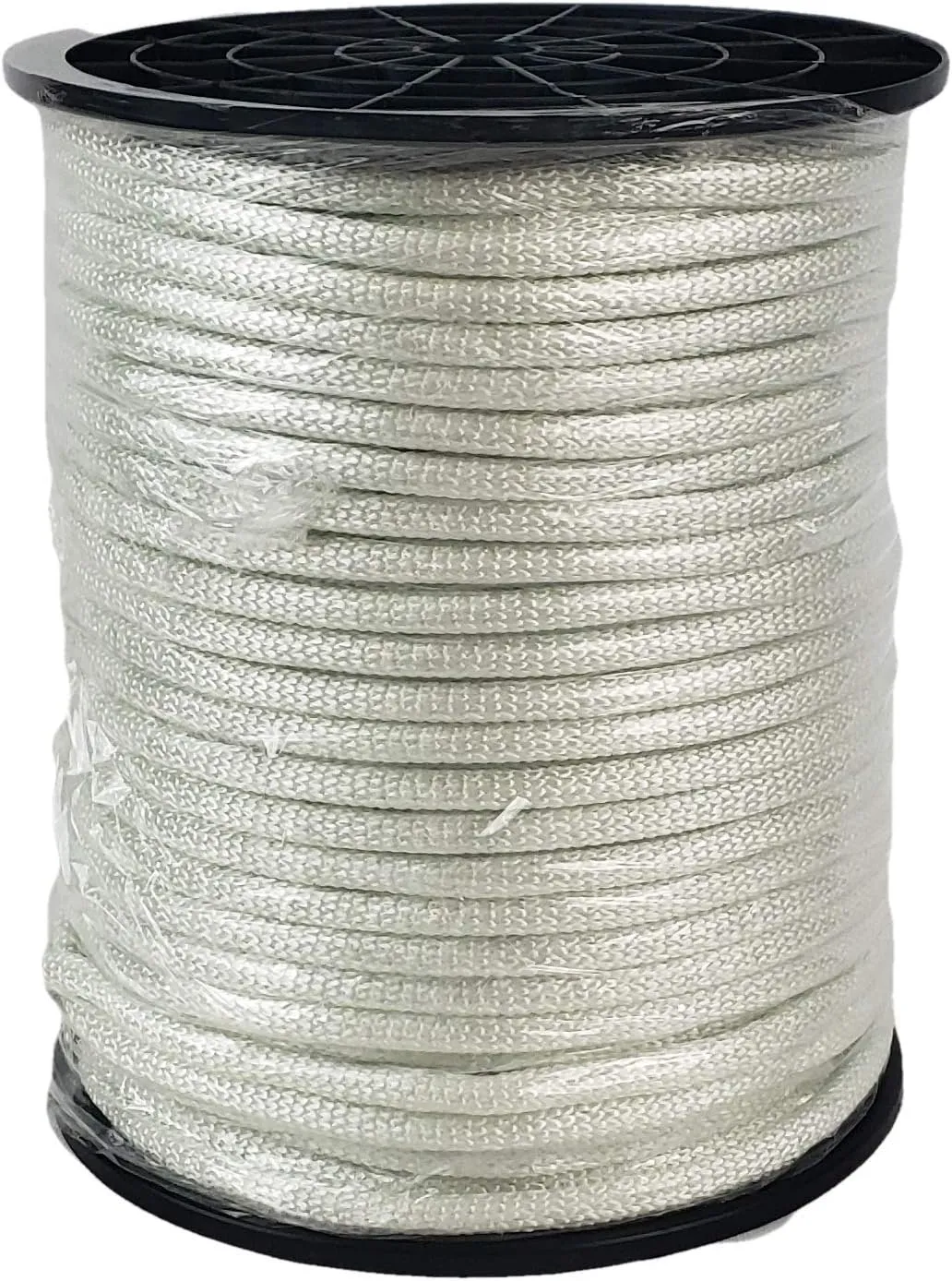 QNR 1/4 inch Knotrite Nylon Rope - 250 Foot Spool | 100% Nylon - Solid Braid - Dyeable - Industrial Grade - High UV and Abrasion Resistance