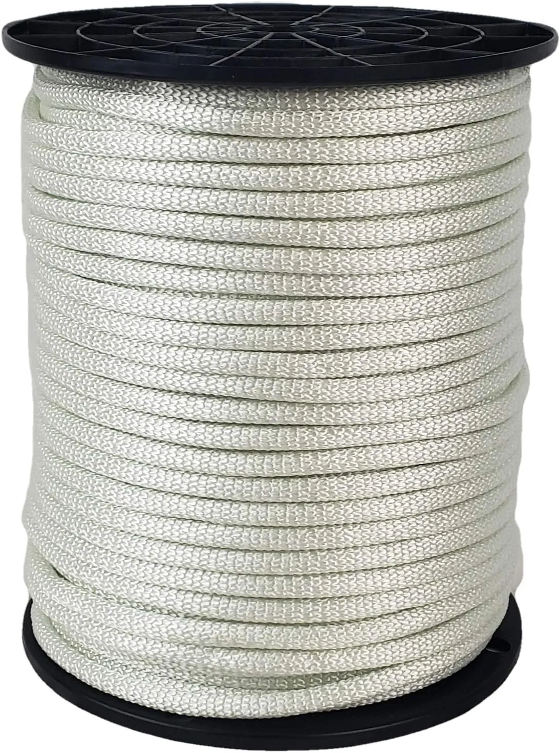 QNR 1/4 inch Knotrite Nylon Rope - 250 Foot Spool | 100% Nylon - Solid Braid - Dyeable - Industrial Grade - High UV and Abrasion Resistance