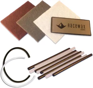 RaceWax Core Shot Ski Base Repair Kit 5/5 clear/black Ptex Metal Grip - (RA-5000)