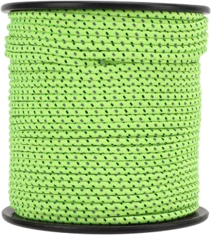 Raguso Tent Rope Fluorescent 2.5mm/0.1in Diameter Reflective Guyline Lightweight Multipurpose Reflective Rope Camping Rope for Outdoor