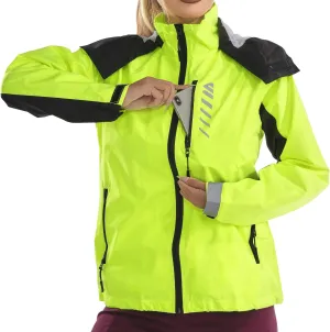 Rain Jacket Women Cycling Windbreaker Lightweight Running Bike Jackets Hooded Waterproof Hiking Coats With Pockets