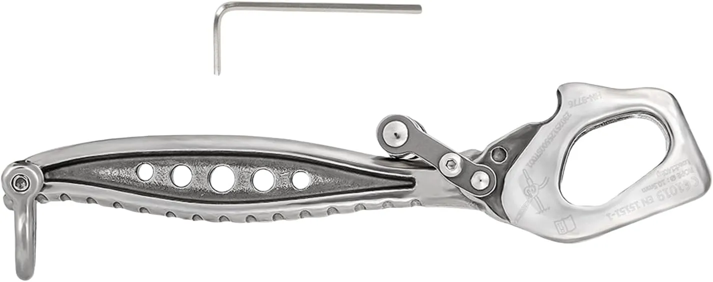 Rappel Rock Climbing Rescuing Belay Device Downhill Equipment Heavy Duty Stainless Steels Climb Descender Rigging Plate