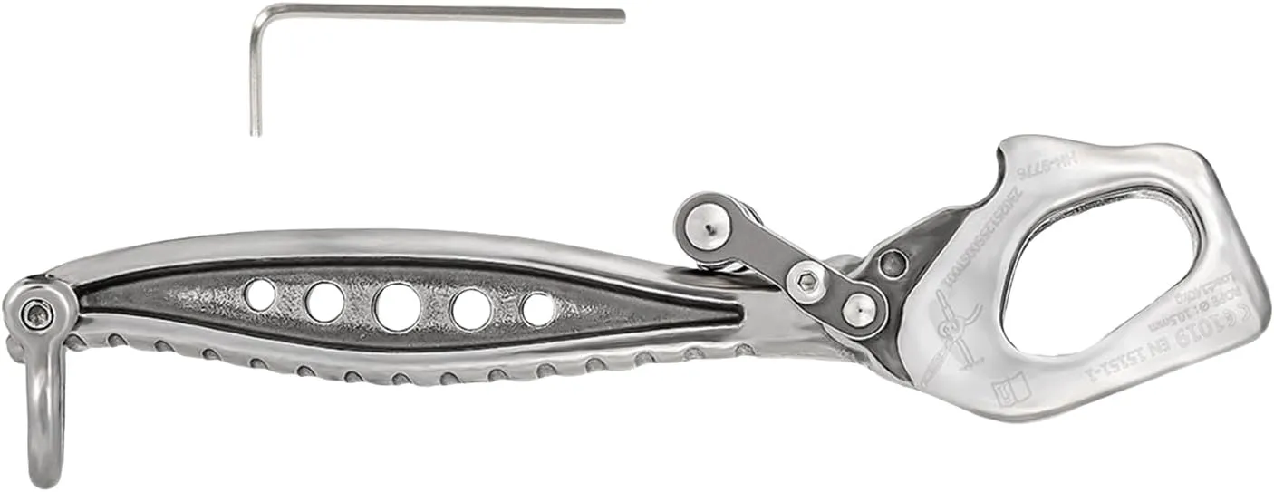 Rappel Rock Climbing Rescuing Belay Device Downhill Equipment Heavy Duty Stainless Steels Climb Descender Rigging Plate