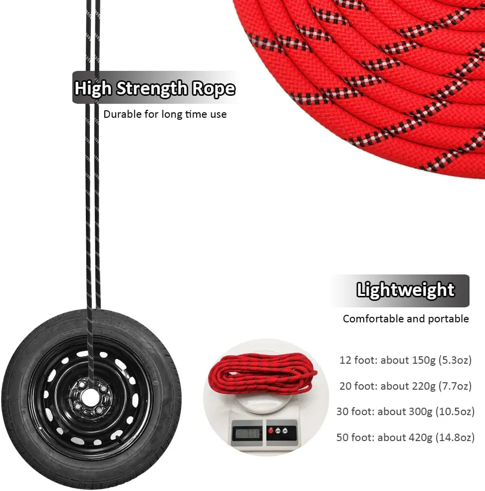 Reflective Long Slip Lead Dog Leash Anti-Choking 12 FT/20 FT/30 FT/50 FT Rope Training Leash for Medium Dogs Small Puppy Pets (30ft, red)