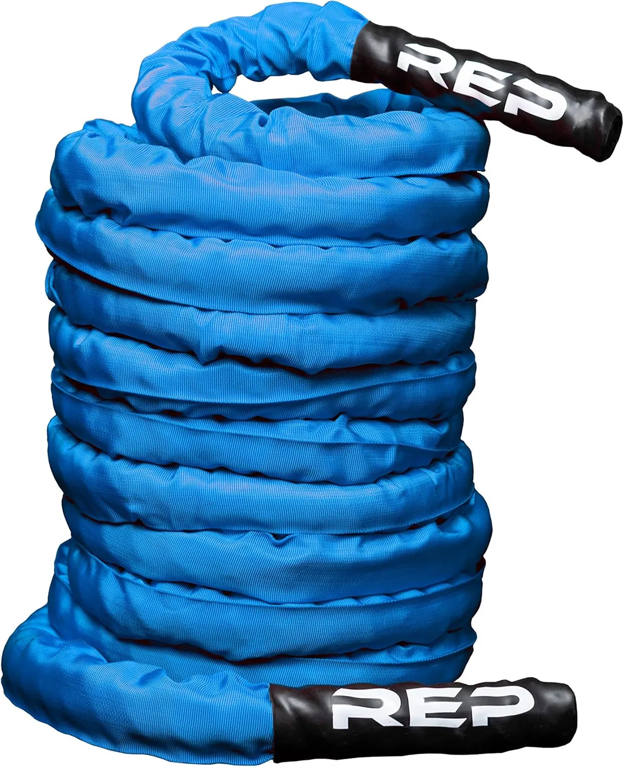 REP Battle Ropes - PolyDacron Battle Rope for Strength and Conditioning Workouts – 1.5" and 2" Diameter, 30ft, 40ft, 50ft Lengths with Optional Cover Sleeve