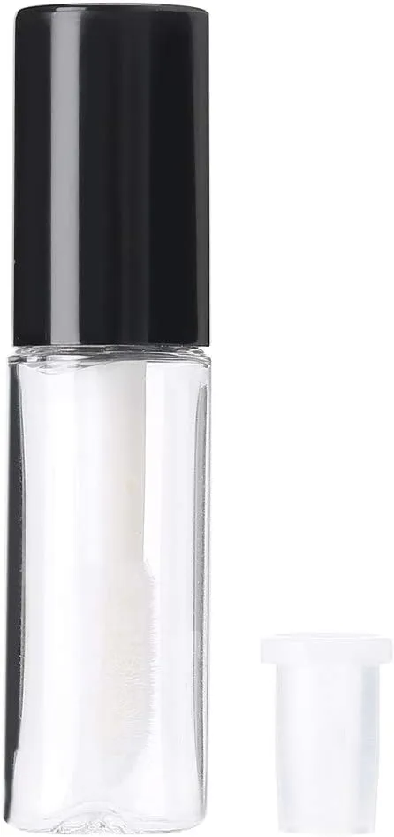 Reusable Lipstick Bottle,45Pcs 1.2 ml Clear Mini Lip Gloss Tube Containers Transparent Mini Lipstick Containers for Women Girls