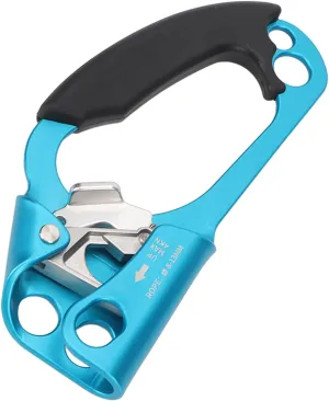 Rope Ascender Ergonomic Non Slip, Strong Spring Grip for Mountaineering, Rock Climbing, Expansion, Cave Exploration with Stable Fixing, Suitable for Multi Outdoor Activities