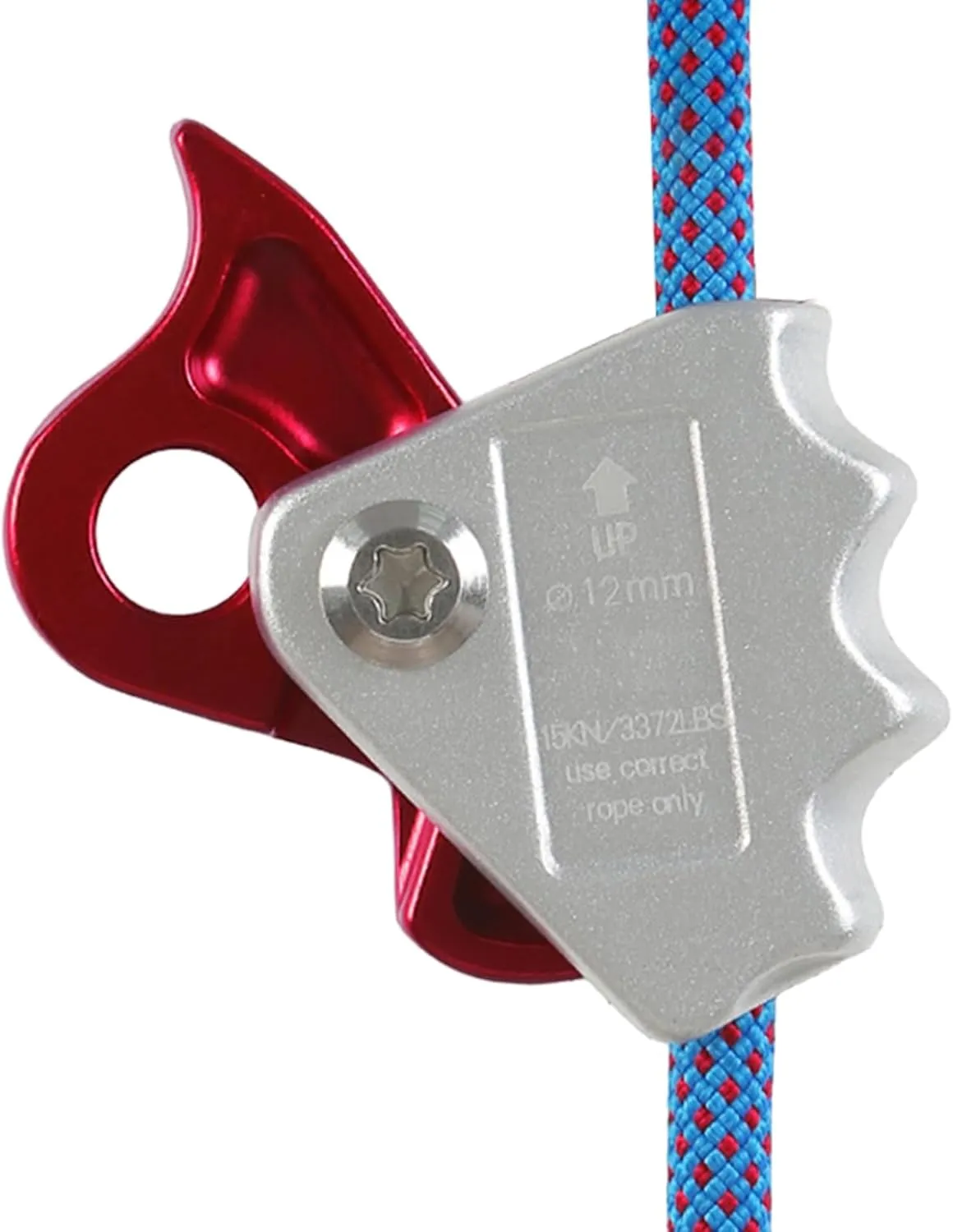 Rope Grab, Adjustable Ascenders for Climbing Rope, Fall Protection Belay Device, Self-Locking Safety Clip Clamp for 9-13mm.