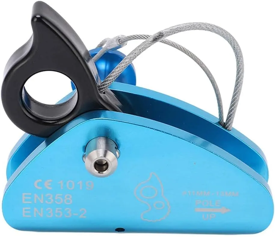 Rope Grab, Detachable Main Shaft Ascender, Rope Ascender, Self-Locking Fall Guardion Belay Device, Climbing Rope Safetyty Grab, Rope Climbing for Rock Climbing, Tree Climbing Gear