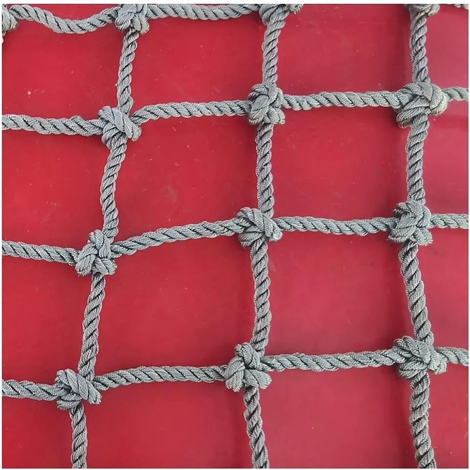 Rope Net Climbing Net for Kids Adult Playground Tree Nylon Play Giant Mesh Heavy Duty Cargo Toddler Climbing Climb Net Netting Nets for Adults Outdoor Swing Set Swingset Ladder Toys Grid 10cm (Color