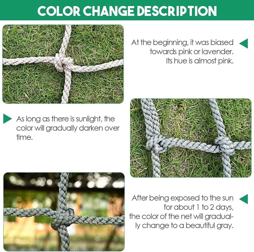 Rope Netting Climbing Anti-Wear Nylon Climbing Kids Adults Climb Net For Kids Adult Rock Playground Tree Net Outdoor Nets For Mesh Indoor Woven Rope Outdoor Net Decking Rope Net(10mm-10cm,2X3m/6.6X9.8