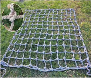 Rope Netting Climbing Anti-Wear Nylon Climbing Kids Adults Climb Net For Kids Adult Rock Playground Tree Net Outdoor Nets For Mesh Indoor Woven Rope Outdoor Net Decking Rope Net(10mm-10cm,2X3m/6.6X9.8