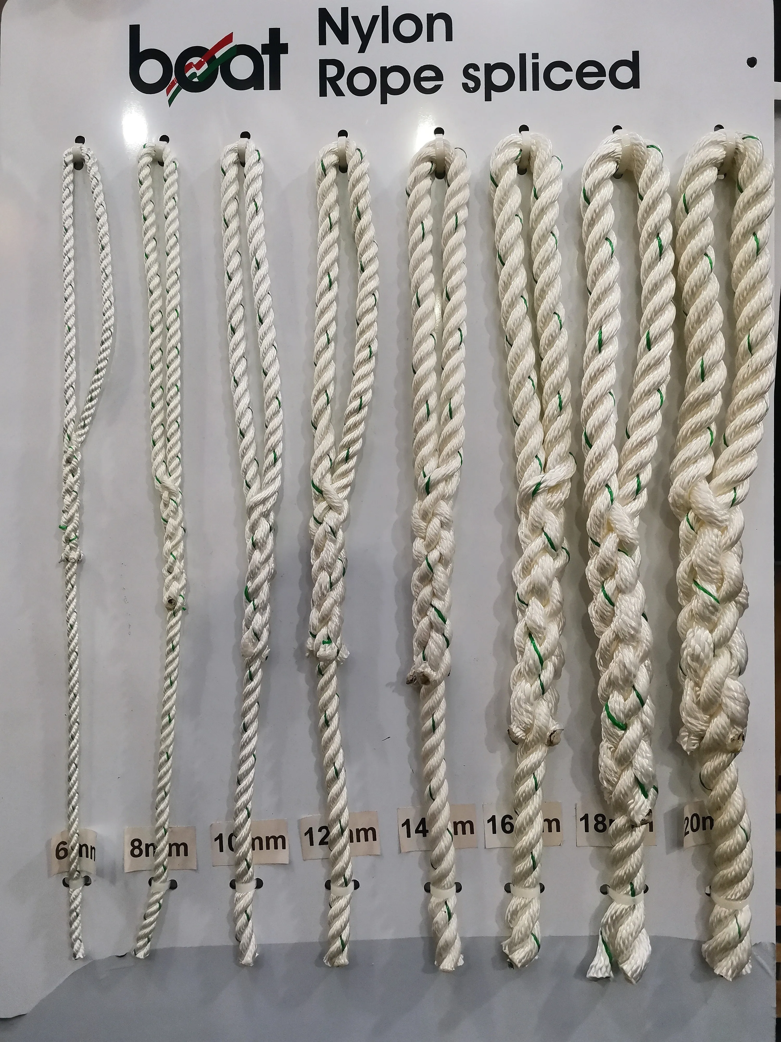 Rope - Nylon 3 strand (13 sizes) anchoring