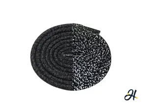 Rope Reflective Laces- Black/Yecheil/Cinder