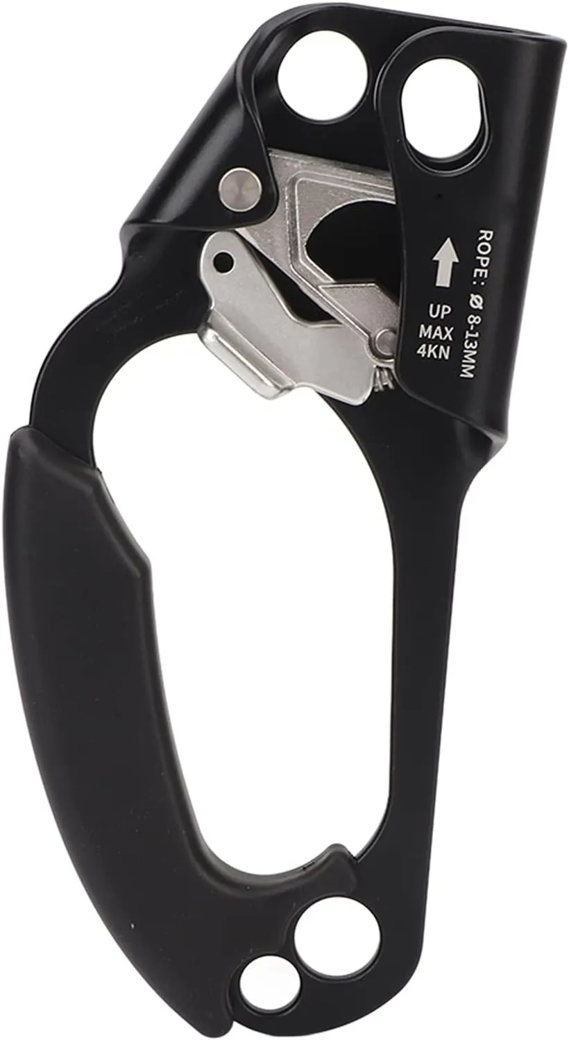 Ropeman 1 Ascender, Hand Ascender Stable Fixing Non Slip Strong Grip Spring Rope Ascender Mountaineering Supplies