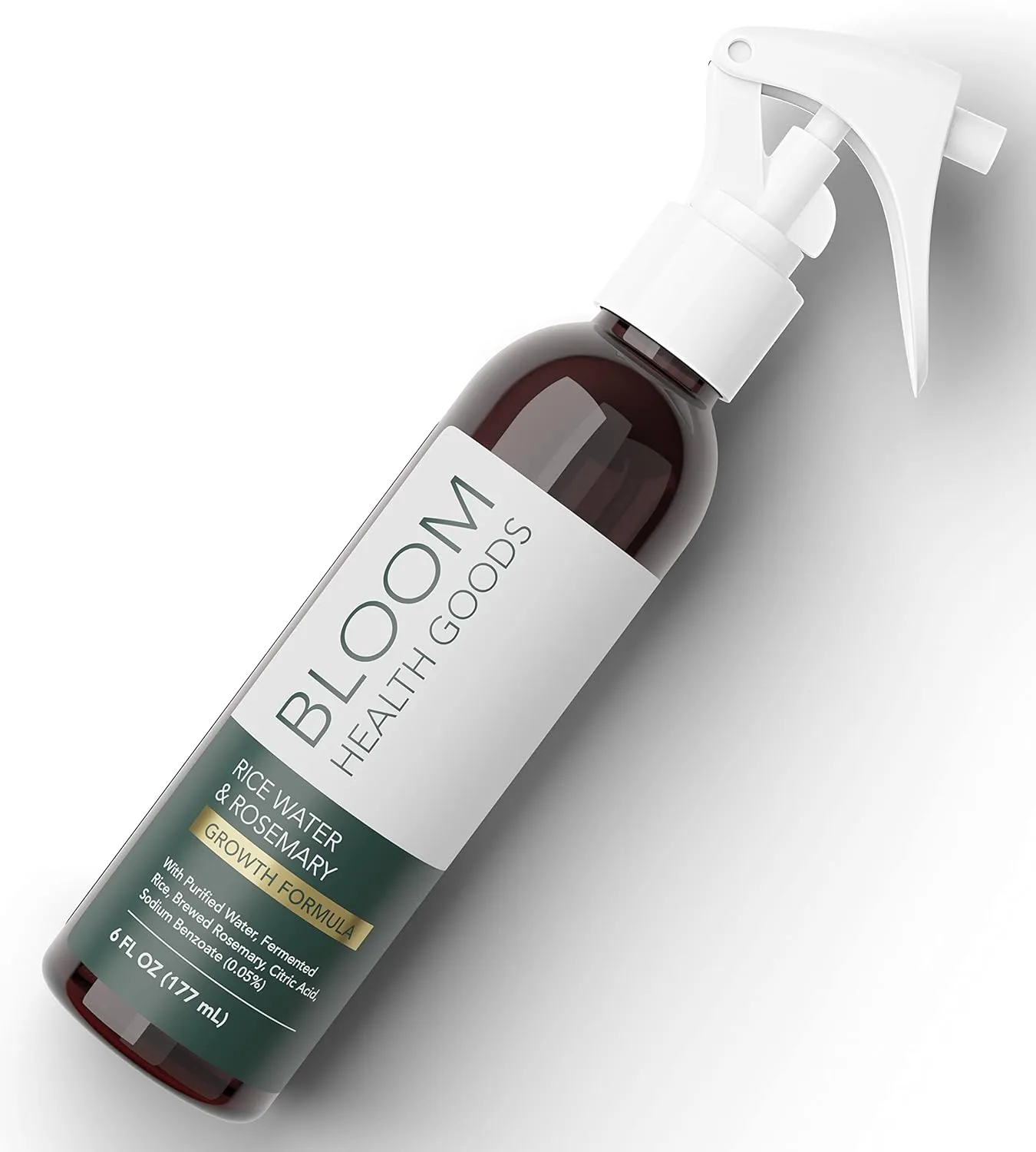 Rosemary & Fermented Rice Water Hair Growth Spray – Whole Plant Natural Ingredients for Strong, Healthy Hair (6 oz)