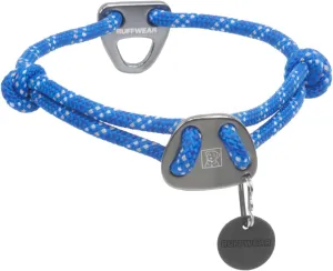 Ruffwear, Knot-a-Collar, Climbing Rope Dog Collar for Everyday Use, Blue Pool, 14"-20"