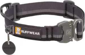 Ruffwear, Top Rope Dog Collar, Reflective Metal Buckle Dog Collar for Everyday Use, Basalt Gray, 14"-20"