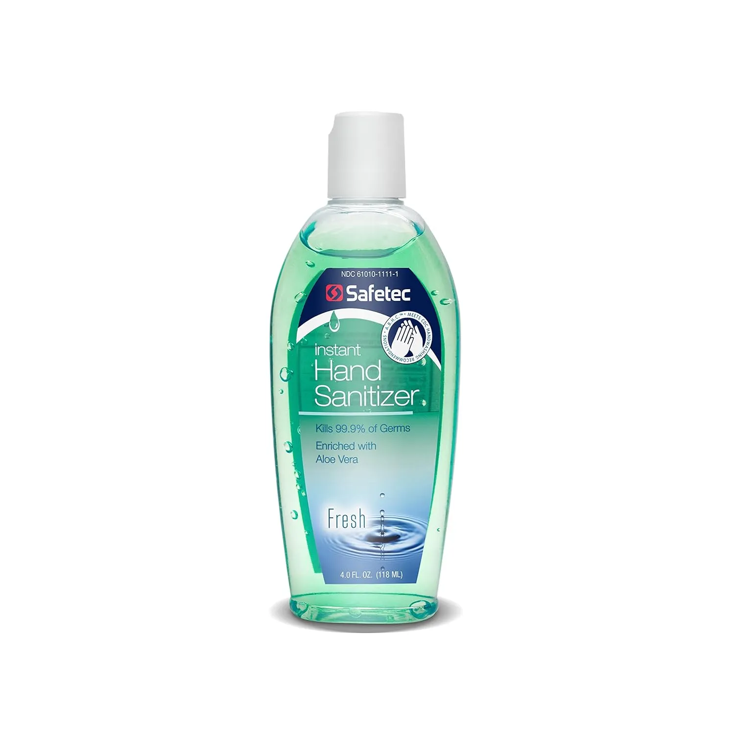 Safetec Hand Sanitizer Fresh Scent, 4 oz. squeeze bottle (24 bottles/case)