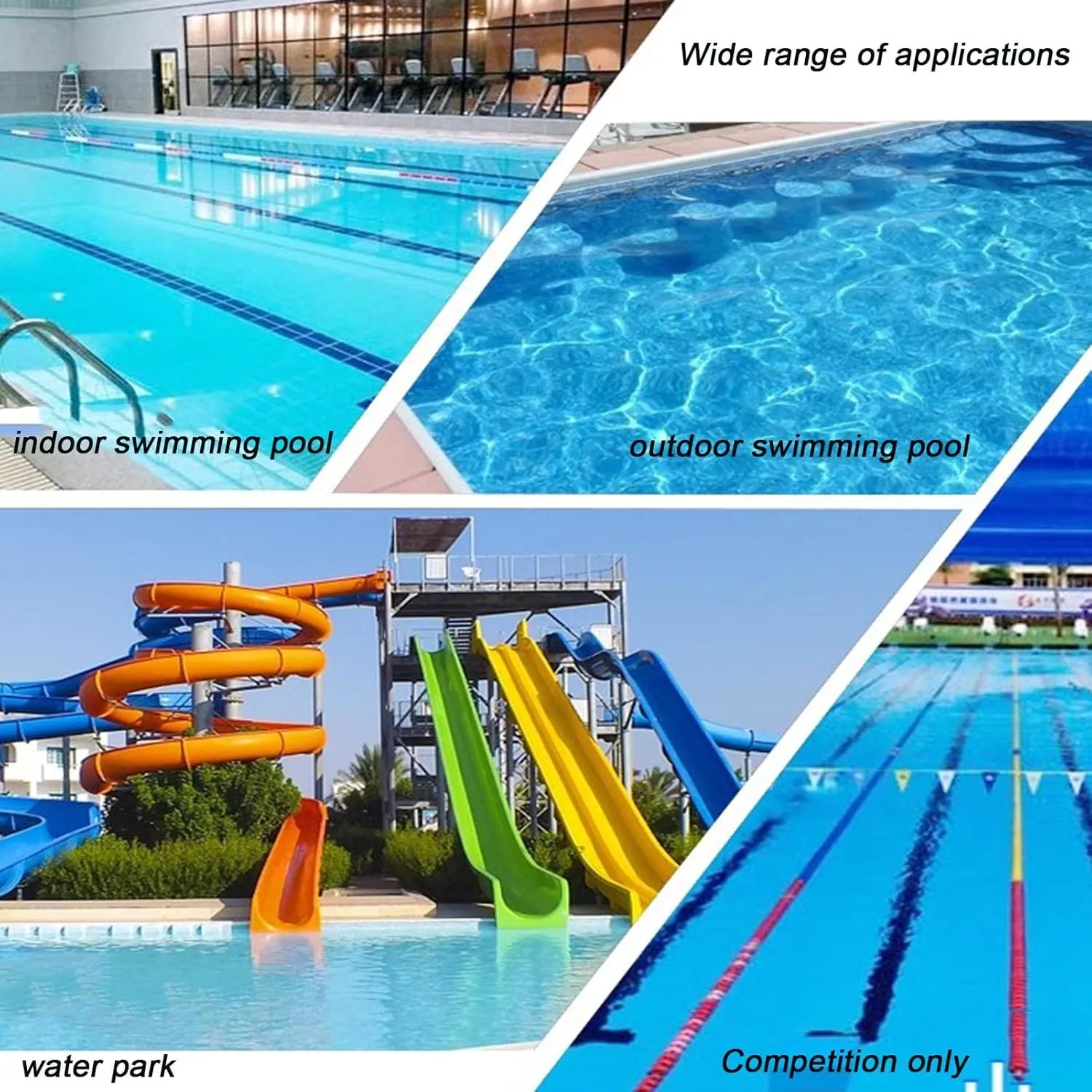 Safety Pool Rope Float Lane Divider, Swimming Lane Safety Float, Equipment to Divide Swim Race Lanes, Beach Marker Spiral Safety Fence, Adjustable Length 39.3inwith 5 Floats ( Color : Nylon Rope , Siz