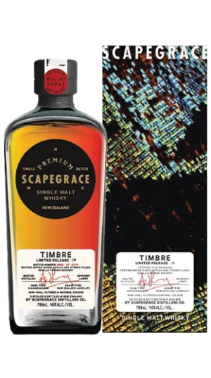 Scapegrace Timbre IV Single Malt 700mL