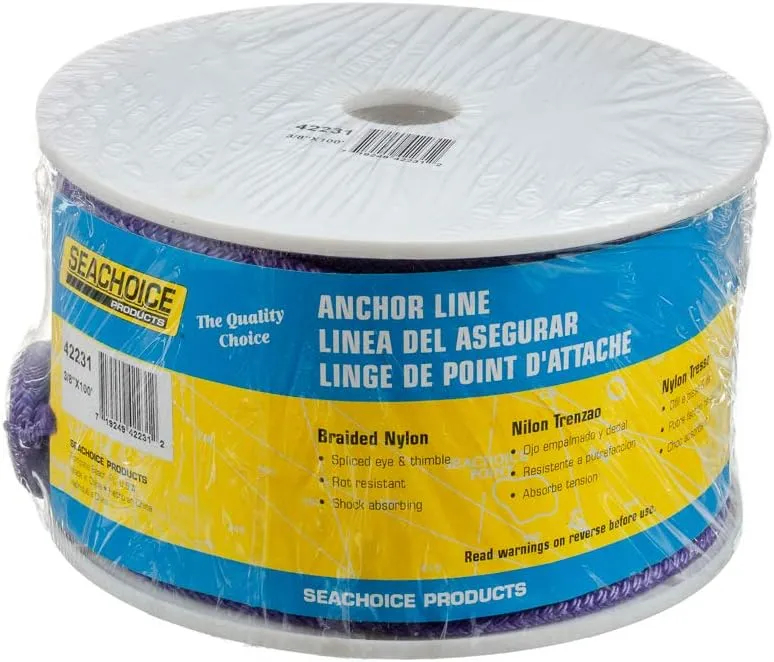 Seachoice Boat Anchor Rope, Double-Braid