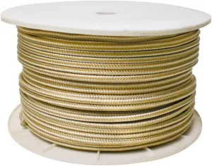 Seachoice Double Braid Nylon Rope Spool, 1/2 in. x 600 ft, Gold and White