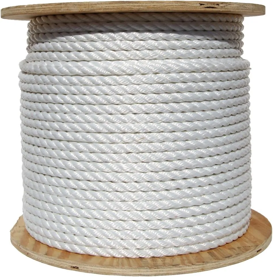 SEACHOICE Twisted Nylon Rope (Color: White, Size: 1" x 600')