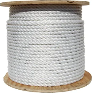 SEACHOICE Twisted Nylon Rope (Color: White, Size: 1" x 600')
