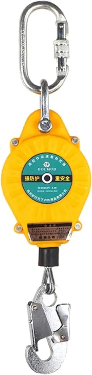 Self Retracting Lifeline Retractable Lanyard Fall Protection Auto Belay Device for Roof Construction and Tree House Construction (Size : 40m)