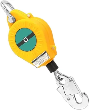 Self-Retracting Lifeline with Quick-Action Braking, Fall Arrest Block for Roofing & Construction, 150kg Load, 5M Safety Lanyard