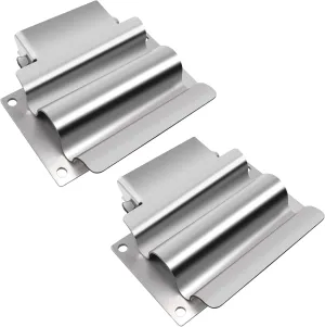 SH675SS 2 Pack Stainless Steel Spring-Loaded Shovel Holder for Dump Truck and Trailer, Heavy Duty Tool Mount