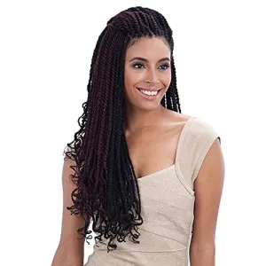 SHAKE-N-GO FREETRESS EQUAL Double Strand Style 3X Cuban Twist 24" (Pack of 2, 2)