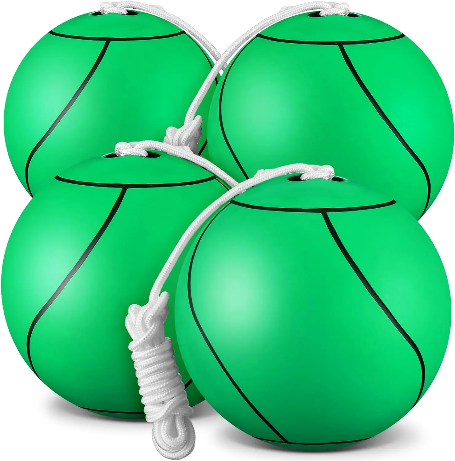 Shappy Soft Tetherball Ball and Rope Rubber Game Set Replacement Tetherball Equipment with Durable Attached Rope for Kids Adults Indoor Outdoor Backyard Yard Beach Play