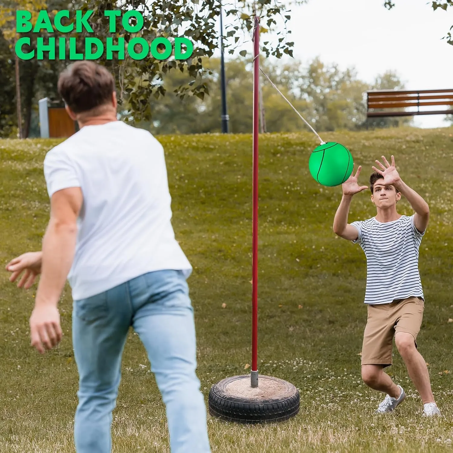 Shappy Soft Tetherball Ball and Rope Rubber Game Set Replacement Tetherball Equipment with Durable Attached Rope for Kids Adults Indoor Outdoor Backyard Yard Beach Play