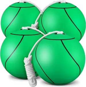 Shappy Soft Tetherball Ball and Rope Rubber Game Set Replacement Tetherball Equipment with Durable Attached Rope for Kids Adults Indoor Outdoor Backyard Yard Beach Play