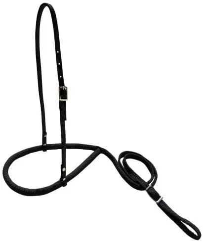 Showman Premium Nylon Rope Noseband Tie Down (Black)