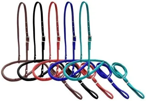 Showman Premium Nylon Rope Noseband Tie Down (Black)