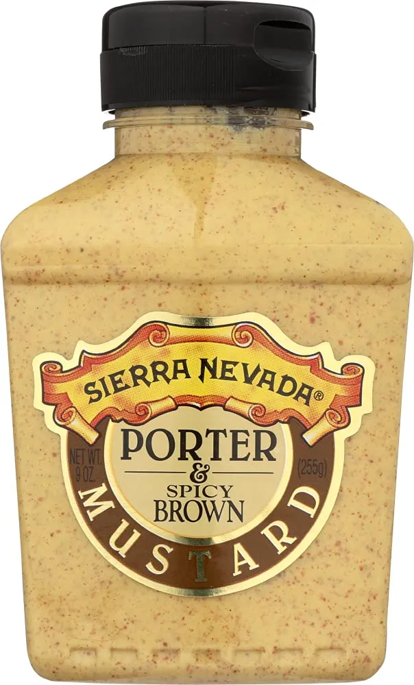 Sierra Nevada Porter & Spicy Brown Mustard, 9 oz Sqz (6 Pack)