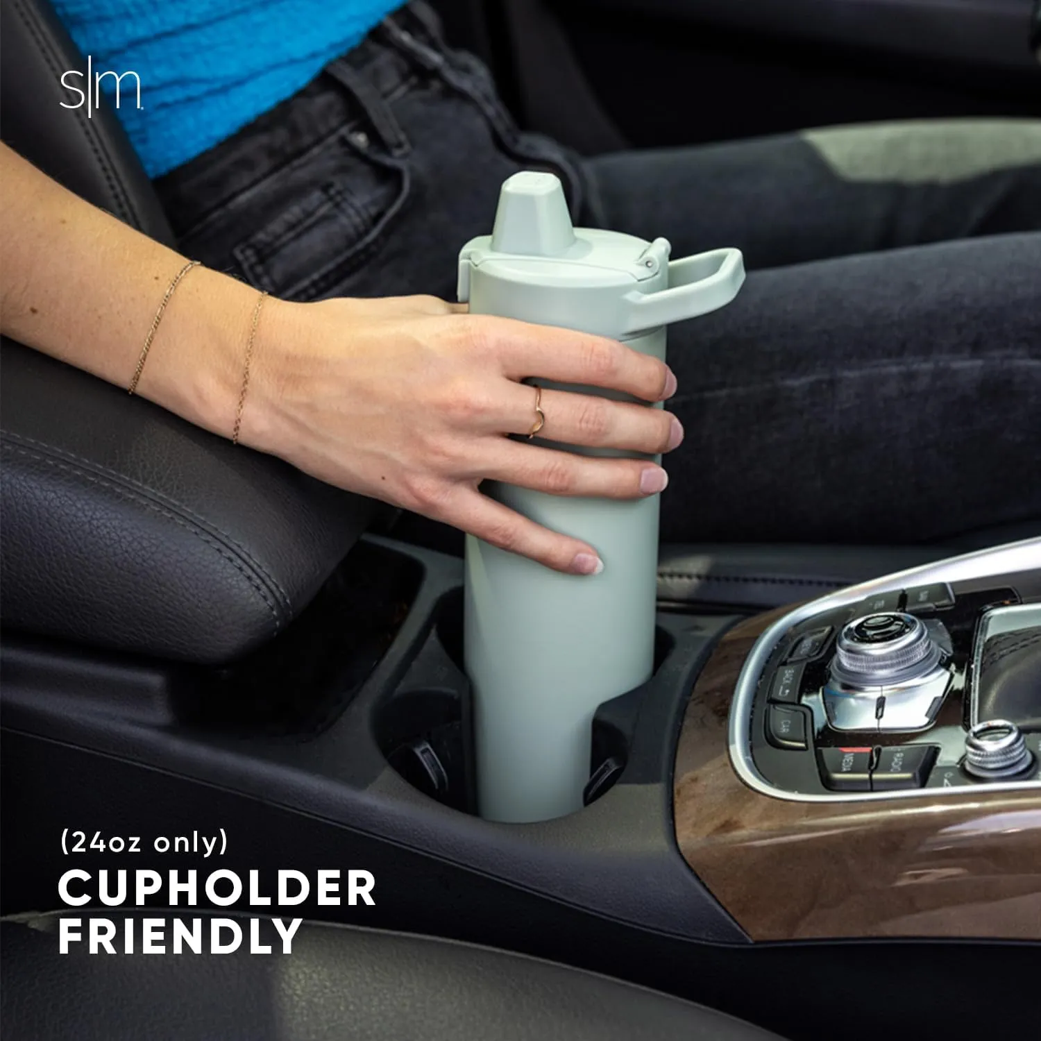 Simple Modern Filtered Water Bottle | Insulated Stainless-Steel Carbon Filter Travel Water Bottles | Reusable for Clean Drinking Water On The Go | 24oz, Forest