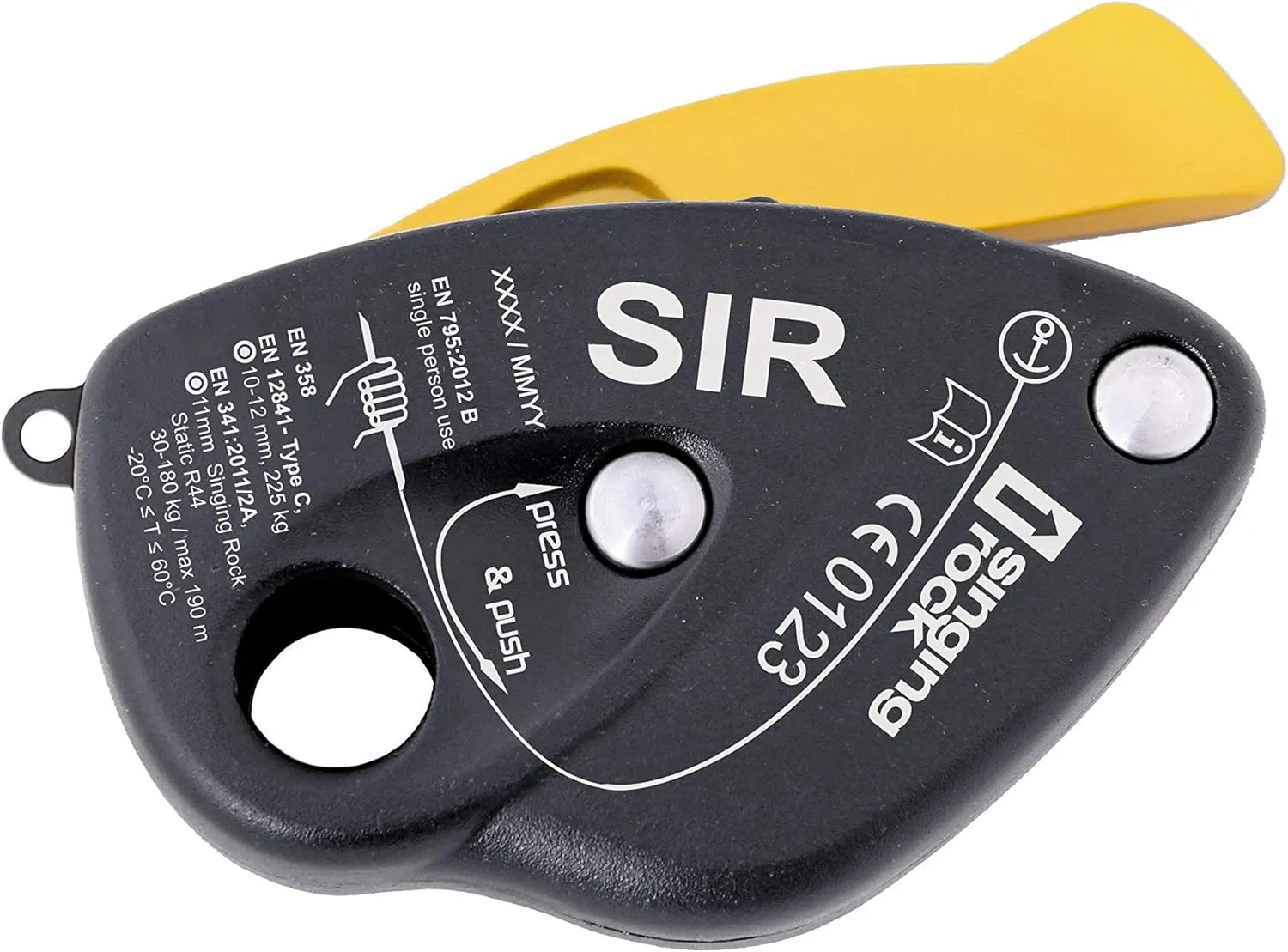 Sir Descender ANSI Z359.4,Black