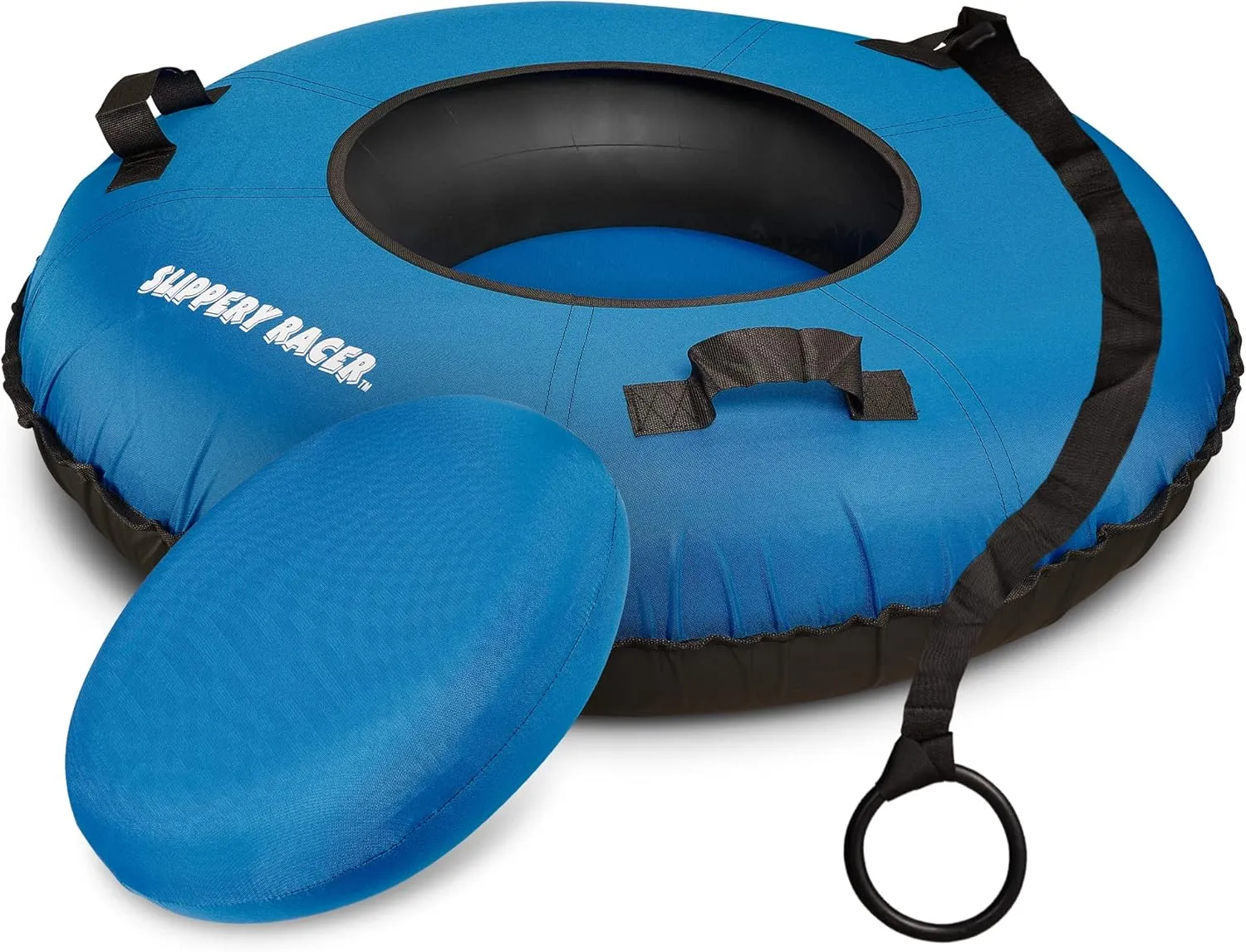 Slippery Racer Heavy Duty Commercial Snow Tube, Hard Bottom, Cushion Insert, Canvass Cover-42”