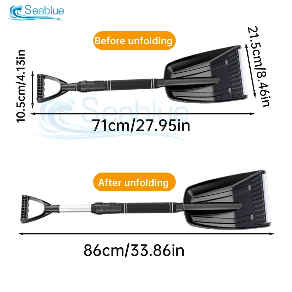 Snow Shovel Multifunctional Winter Car Accessories Removable Retractable Snow Shovel for Outdoor Garden Beach Car Trucks